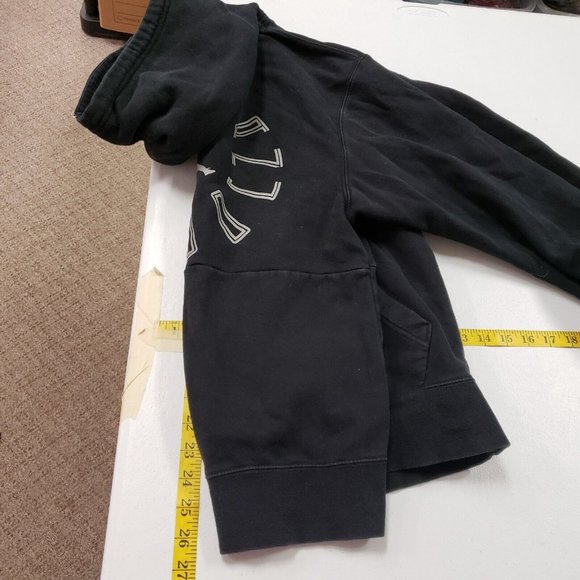 Nike Air Jordan Mens Retro Y2K Hoodie Aj11 Size S Black Logo Spellout Basketball - Picture 6 of 7